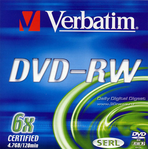 Verbatim DVD-RW 6x box