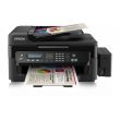 МФУ Epson L555 - Фабрика Печати: принтер/сканер/копир А4; 4-цветная система печати; 5760х1440 dpi, 3 пл, 33 стр./мин; USB 2.0, WiFi, iPrint. (C11CC96403)