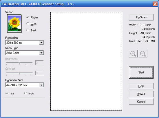 TWAIN-интерфейс сканера, Windows