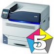 OKI ES9541 - пятицветный лазерный принтер с белым и прозрачным тонером для печати на магнитном виниле, коже, 